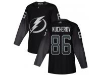 Men's Tampa Bay Lightning #86 Nikita Kucherov Black Alternate Authentic Hockey Jersey