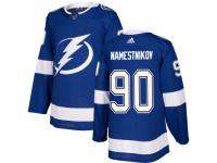 Men's Tampa Bay Lightning #90 Vladislav Namestnikov adidas Blue Authentic Jersey