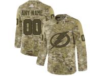 Men's Tampa Bay Lightning Adidas Customized Limited 2019 Camo Salute to Service Jersey