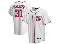 Men's Washington Nationals Max Scherzer Nike White Home 2020 Player Jersey