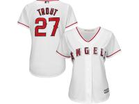 Mike Trout Los Angeles Angels of Anaheim Majestic Women's 2015 Cool Base Player Jersey - White