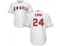 MLB Los Angeles Angels #24 C.J. Cron Men White Cool Base Jersey