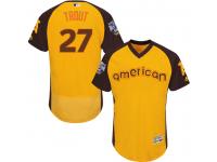 MLB Los Angeles Angels #27 Mike Trout Men Majestic 2016 All-Star Authentic Flexbase Collection Jersey