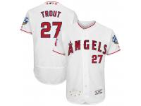 MLB Los Angeles Angels #27 Mike Trout Men Majestic 2016 All-Star Authentic Flexbase Collection Jersey - White