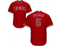 MLB Los Angeles Angels #5 Albert Pujols Men Red Cool Base Jersey