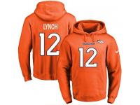 NFL Men's Nike Denver Broncos #12 Paxton Lynch Orange Name & Number Pullover Hoodie