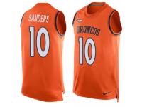 Nike Broncos #10 Emmanuel Sanders Orange Team Color Men Stitched NFL Tank Top