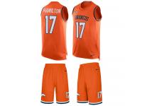 Nike DaeSean Hamilton Orange Men's Jersey - NFL Denver Broncos #17 Tank Top Suit