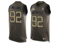 Nike Men NFL Denver Broncos #92 Sylvester Williams Olive Salute To Service Tank Top