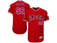 Red Kole Calhoun Men #56 Majestic MLB Los Angeles Angels Of Anaheim Flexbase Collection Jersey