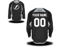 Reebok Tampa Bay Lightning Men's Practice Team Custom Jersey - Black