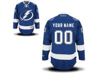 Reebok Tampa Bay Lightning Men's Premier Home Custom Jersey - Royal Blue