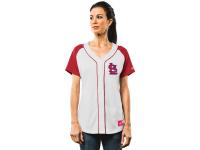 St. Louis Cardinals Majestic Women's Fashion Replica Jersey - White Red