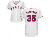 White Nicholas Tropeano Women #35 Majestic MLB Los Angeles Angels of Anaheim 2016 New Cool Base Jersey