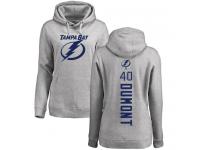 Women's Adidas NHL Tampa Bay Lightning #40 Gabriel Dumont Backer Ash Pullover Hoodie Adidas