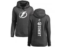 Women's Adidas NHL Tampa Bay Lightning #40 Gabriel Dumont One Color Backer Charcoal Pullover Hoodie Adidas