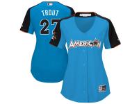 Women's American League Mike Trout Majestic Blue 2017 MLB All-Star Game Home Run Derby Jersey