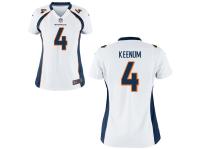 Women's Denver Broncos #4 Case Keenum Nike White Game Jersey
