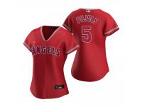 Women's Los Angeles Angels Albert Pujols Nike Red 2020 Alternate Jersey