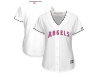 Women's Los Angeles Angels of Anaheim Majestic White Mother's Day Cool Base Team Jersey