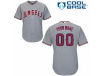 Women's Majestic Los Angeles Angels of Anaheim Customized Replica Grey Road Cool Base MLB Jersey