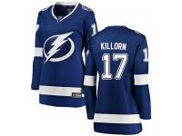 Women's NHL Tampa Bay Lightning #17 Alex Killorn Breakaway Home Jersey Royal Blue