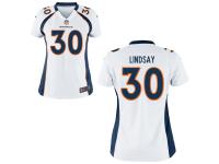 Women's Nike White Denver Broncos #30 Phillip Lindsay Game Jersey