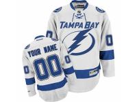 Women's Reebok Tampa Bay Lightning Customized Authentic White Away NHL Jersey
