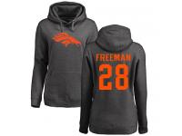 Women's Royce Freeman Ash One Color NFL Nike Denver Broncos #28 Pullover Hoodie
