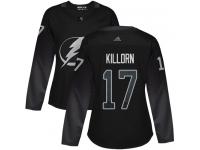 Women's Tampa Bay Lightning #17 Alex Killorn Black Alternate Authentic Hockey Jersey