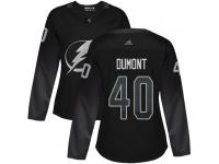 Women's Tampa Bay Lightning #40 Gabriel Dumont Black Alternate Authentic Hockey Jersey