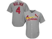 Yadier Molina St. Louis Cardinals Majestic 2015 Cool Base Player Jersey - Gray