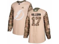 Youth Adidas Tampa Bay Lightning #17 Alex Killorn Camo Veterans Day Practice NHL Jersey