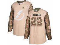 Youth Adidas Tampa Bay Lightning #22 Erik Condra Camo Veterans Day Practice NHL Jersey