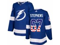 Youth Adidas Tampa Bay Lightning #67 Mitchell Stephens Blue USA Flag Fashion NHL Jersey