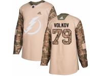 Youth Adidas Tampa Bay Lightning #79 Alexander Volkov Camo Veterans Day Practice NHL Jersey