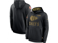 Youth Kansas City Chiefs Nike Black 2020 Salute to Service Sideline Performance Pullover Hoodie