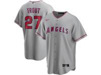 Youth Los Angeles Angels Mike Trout Nike Silver Road 2020 Player Jersey