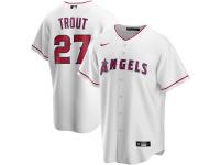 Youth Los Angeles Angels Mike Trout Nike White Home 2020 Player Jersey