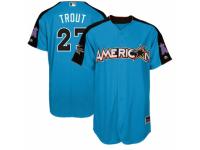 Youth Majestic Los Angeles Angels of Anaheim #27 Mike Trout Blue American League 2017 MLB All-Star MLB Jersey