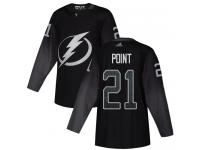 Youth Tampa Bay Lightning #21 Brayden Point Black Alternate Authentic Hockey Jersey
