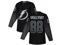 Youth Tampa Bay Lightning #88 Andrei Vasilevskiy Black Alternate Authentic Hockey Jersey