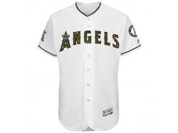 Men's Los Angeles Angels of Anaheim Majestic White Fashion 2016 Memorial Day Flex Base Team Jersey