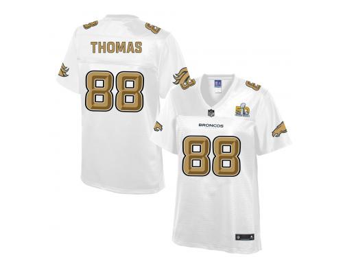 2016 NFL Denver Broncos (WR) #88 Demaryius Thomas Women Game Pro Line Super Bowl 50 Fashion Jerseys