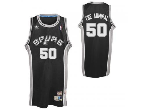 adidas David Robinson San Antonio Spurs Soul Swingman Nickname Jersey - Black