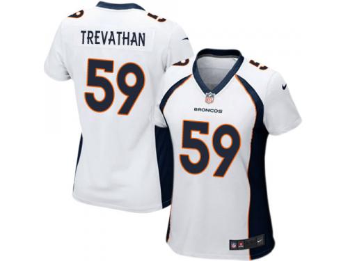 Denver Broncos Danny Trevathan Women's Road Jersey - White Nike NFL #59 Game