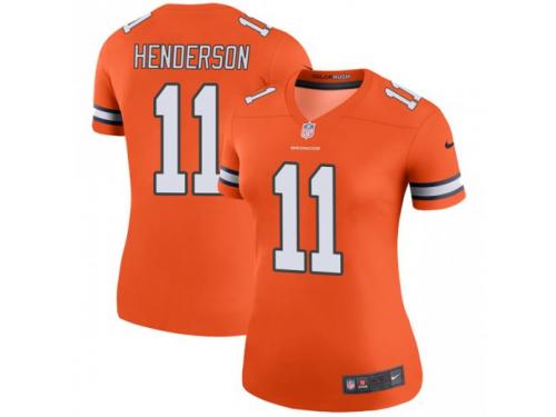 Legend Vapor Untouchable Women's Carlos Henderson Denver Broncos Nike Color Rush Jersey - Orange