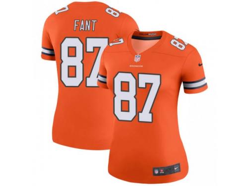 Legend Vapor Untouchable Women's Noah Fant Denver Broncos Nike Color Rush Jersey - Orange
