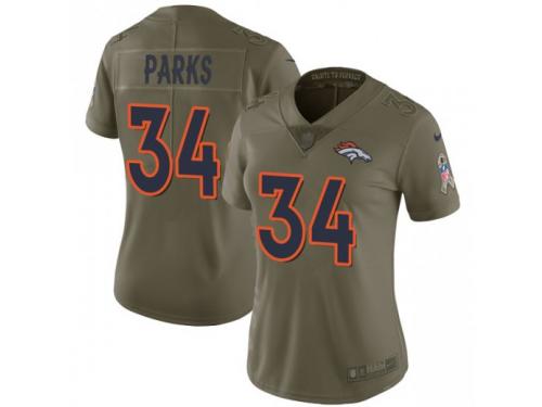 Limited Women's Will Parks Denver Broncos Nike 2017 Salute to Service Jersey - Green