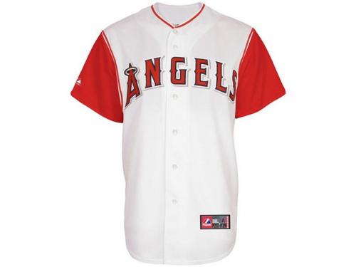 Majestic Los Angeles Angels of Anaheim White Replica Baseball Jersey